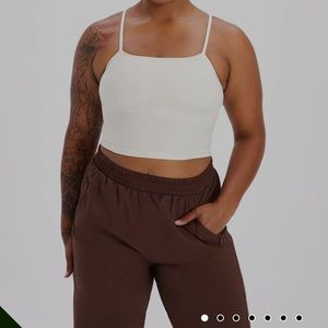 Girlfriend Collective Ivory Devon Compressive Cami Size L